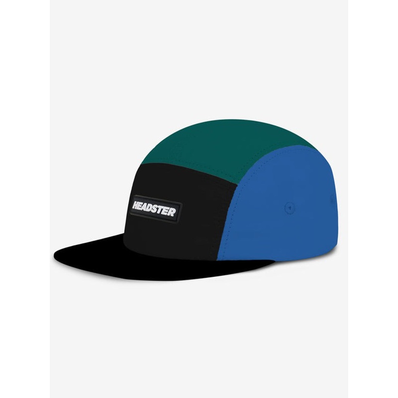 Twist Runner Nylon 5 Panel Lagoona Blue Strapback Hat (Kids)
