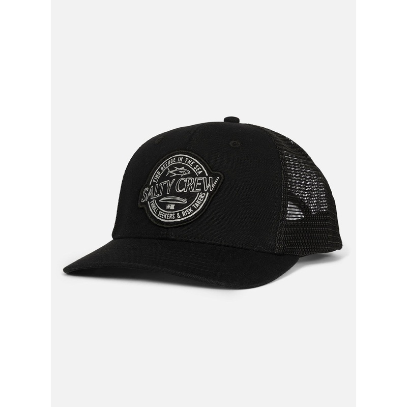Skewed Trucker Hat|O/S|BLACK