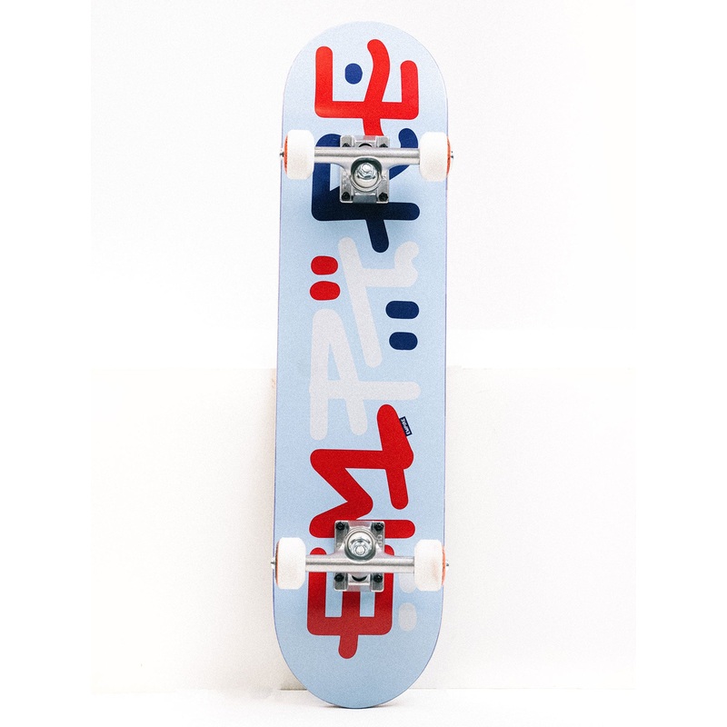 Letters Blue 7.25” Complete Skateboard