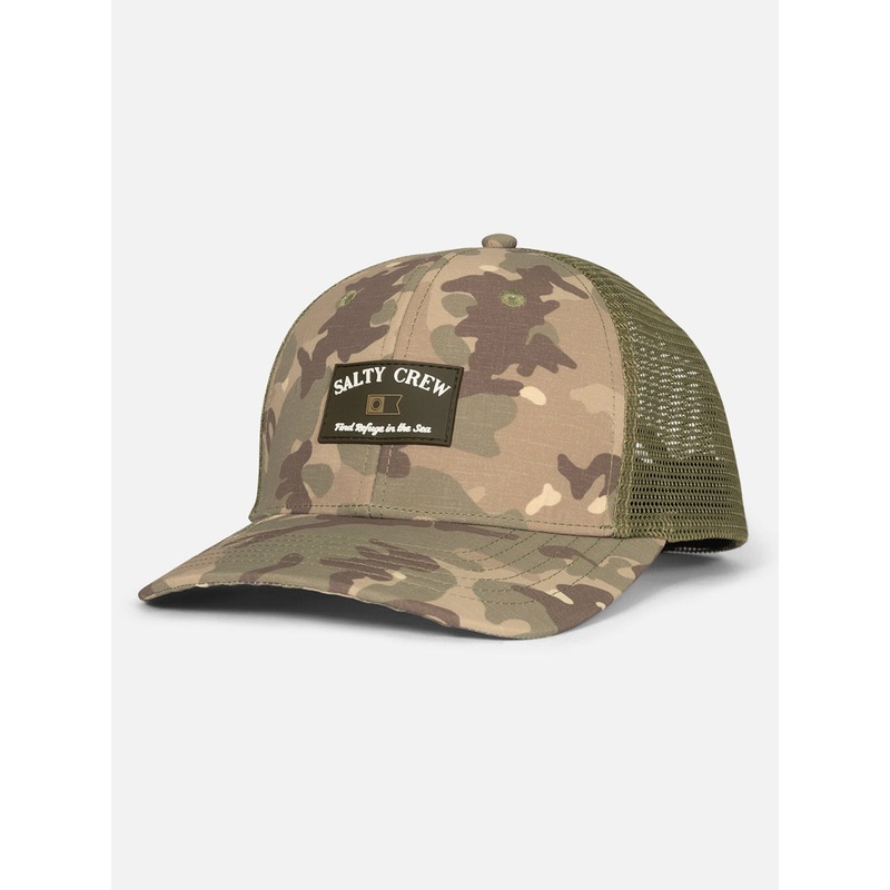 Steadfast Retro Trucker Hat|O/S|CAMO|BLACK|DARK SLATE
