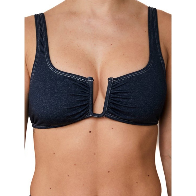 Hazel Denim Bikini Top|MED|LRG|DENIM