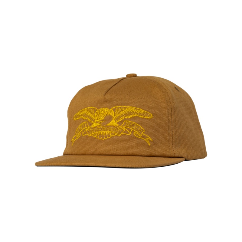 Basic Eagle Strapback Hat|O/S|BROWN/GOLD|CHARCOAL/ORANGE