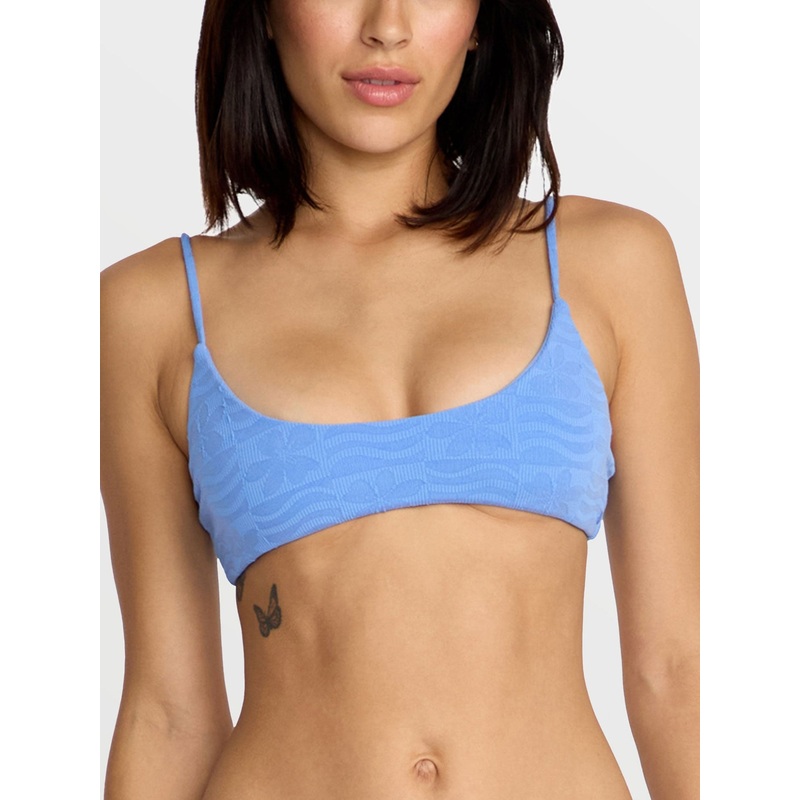 Coco Crop Bikini Top|XS|SM|MED|LRG|LIGHT BLUE ACID (LBA)