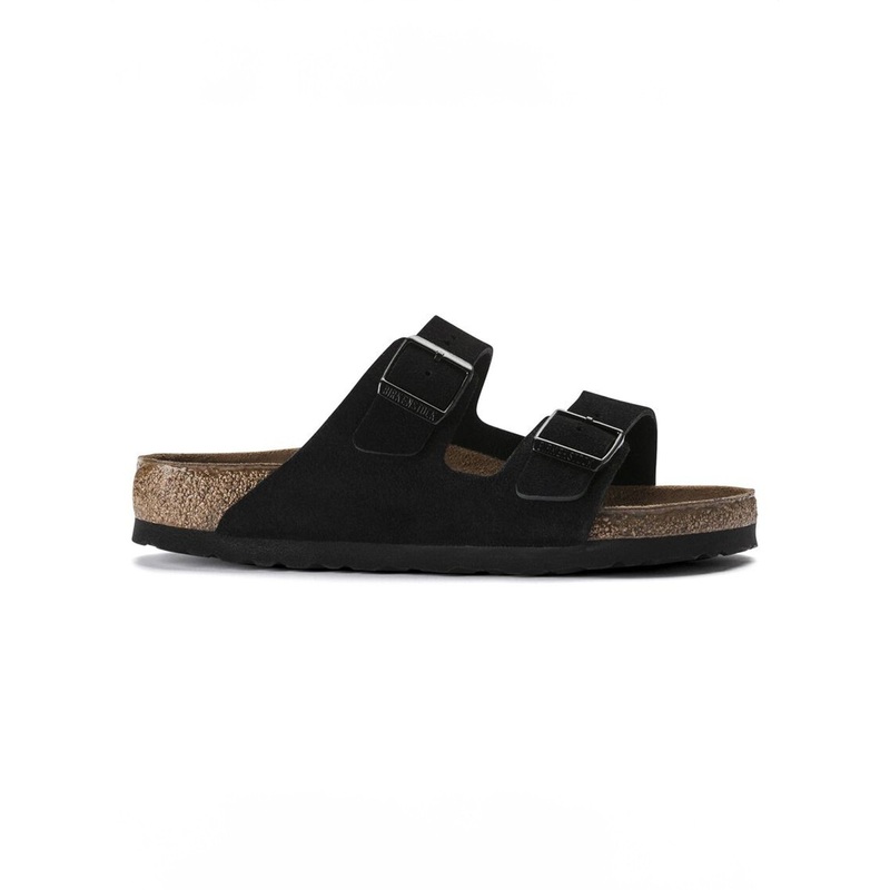 Arizona Soft Footbed Suede R Black Sandals