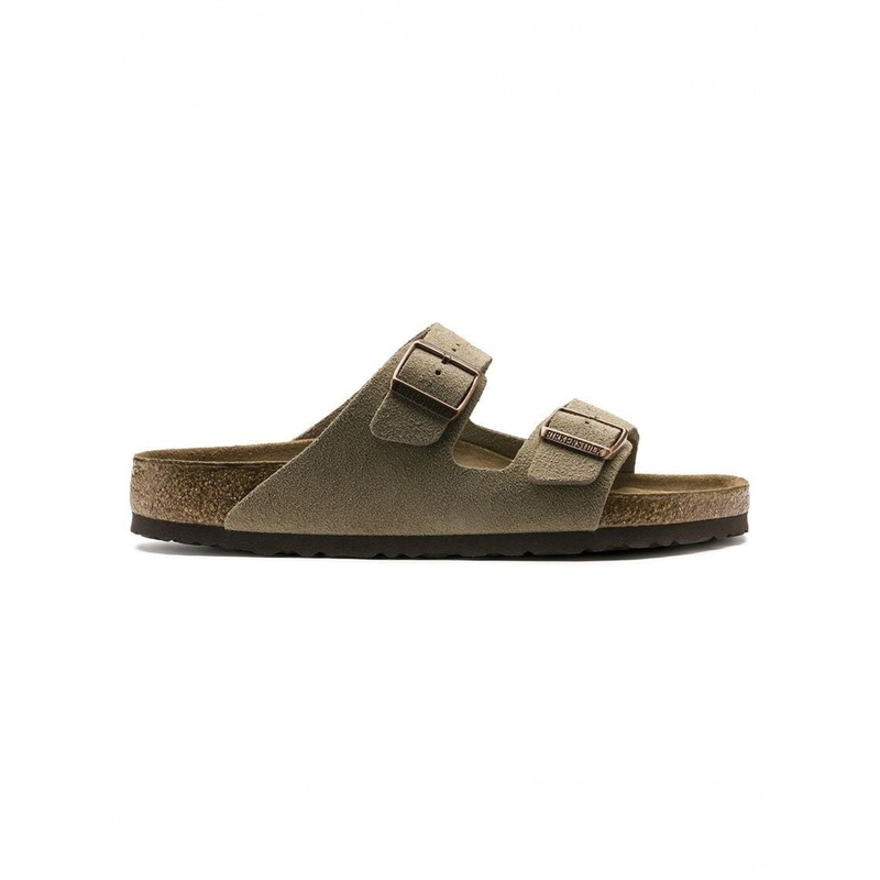Arizona Soft Footbed Suede R Taupe Sandals