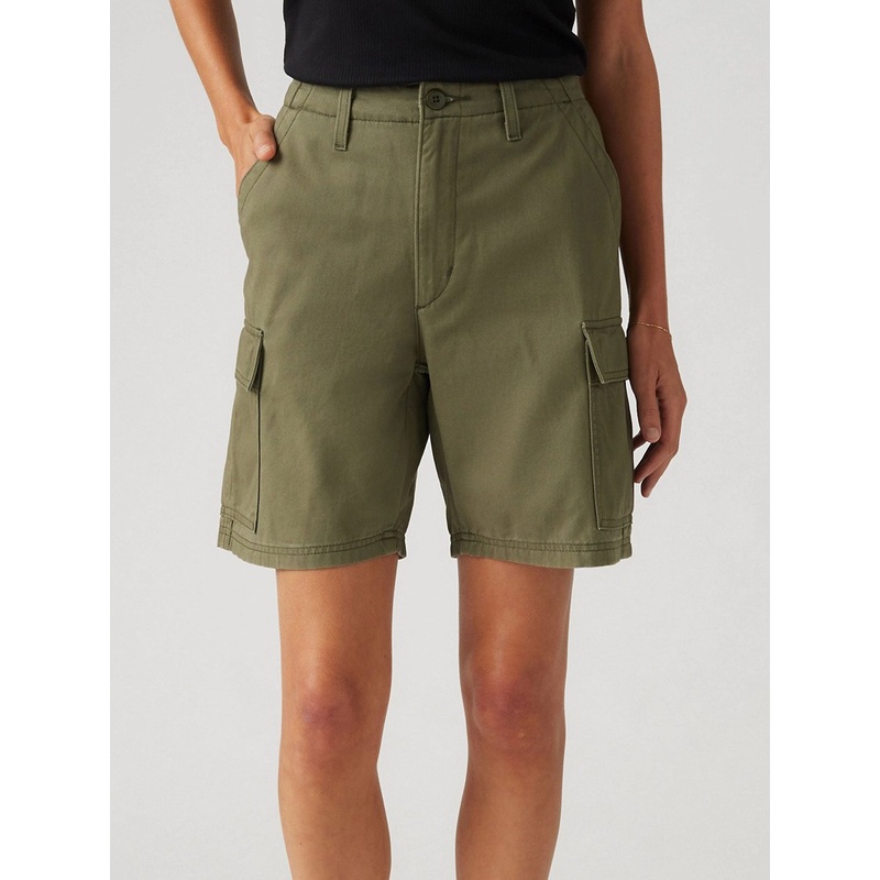 Baggy Cargo Army Green Shorts|24|25|26|27|28|29|30|31|32|ARMY GREEN (0002)