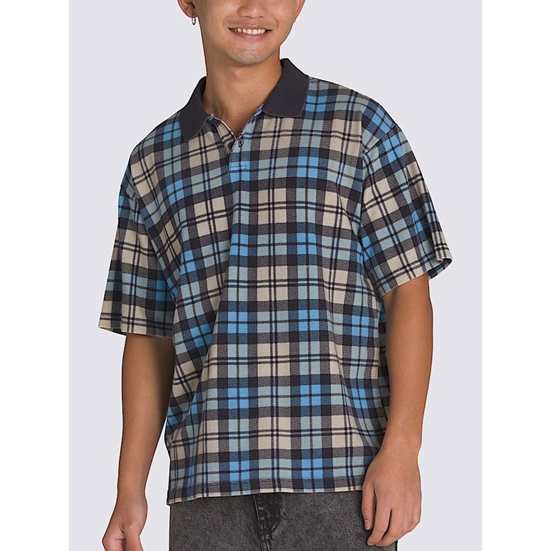 Bellmoor Plaid Polo|SM|MED|LRG|XL|LONDON FOG/PARISIAN NGT (E88)