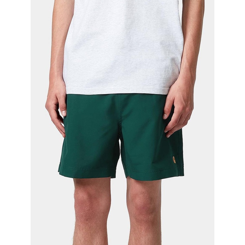 Chase Swim Trunk Boardshorts|MED|LRG|XL|DARK FIR/GOLD|WOLFSBANE/GOLD