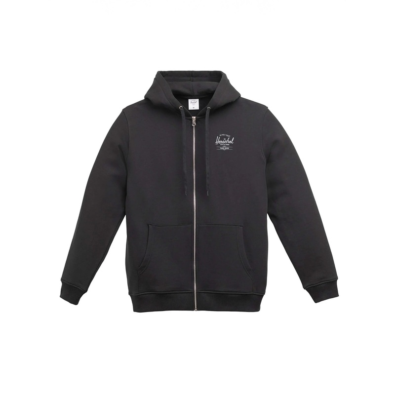 Zip Basic Hoodie|MED|LRG|XL|XXL|BLACK/WHITE (01149)|HEATHER LGT GREY/BLACK (06210)