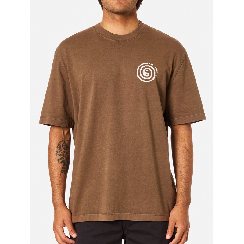 Swirl Relaxed T-Shirt|MED|LRG|XL|RAIN DRUM PIGMENT DYE