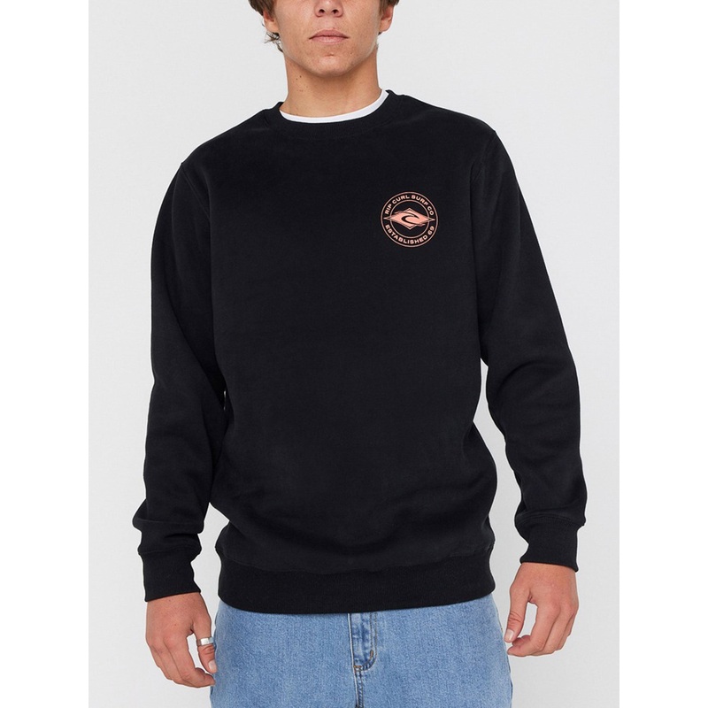 Staple Crewneck Sweatshirt|MED|LRG|XL|BLACK (0090)