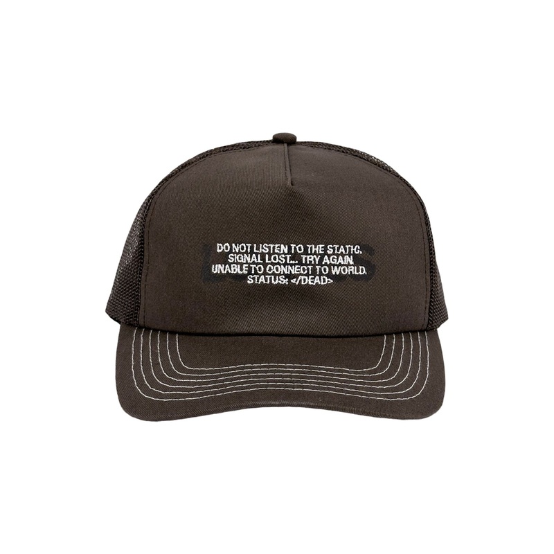 Warning Trucker Hat|O/S|BROWN