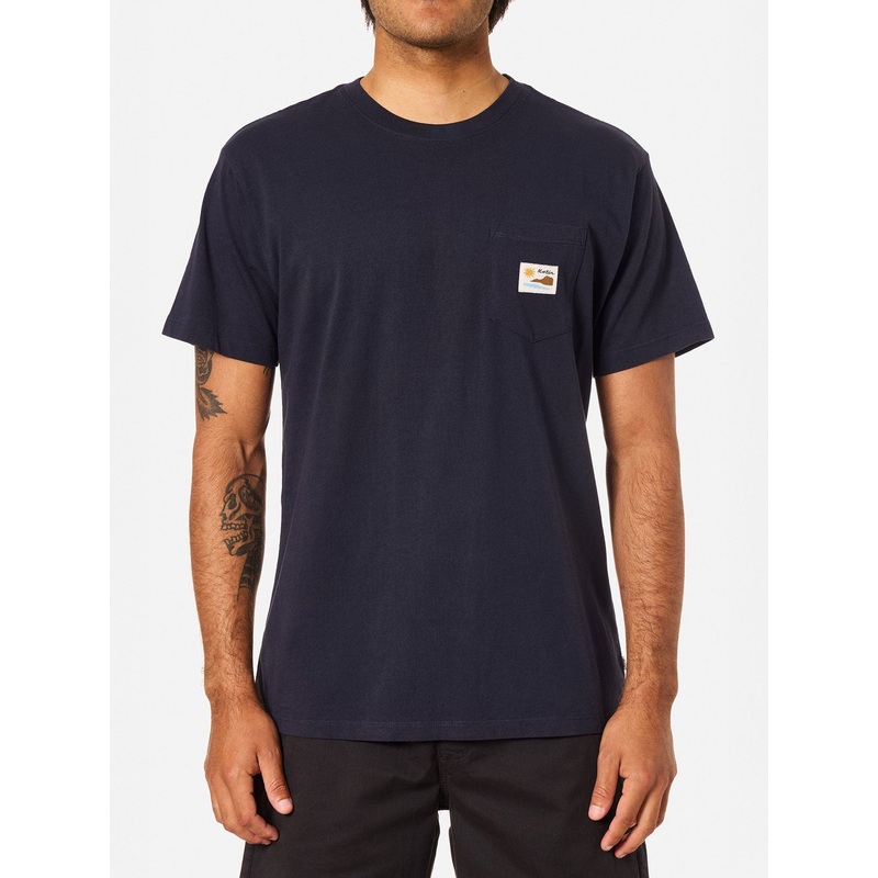 Sunstone Pocket T-Shirt|MED|LRG|XL|NAVY|SAGE