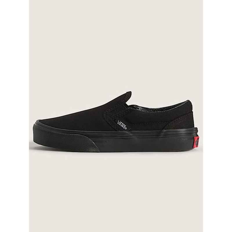 Classic Slip-On Black/Black Shoes (Kids)