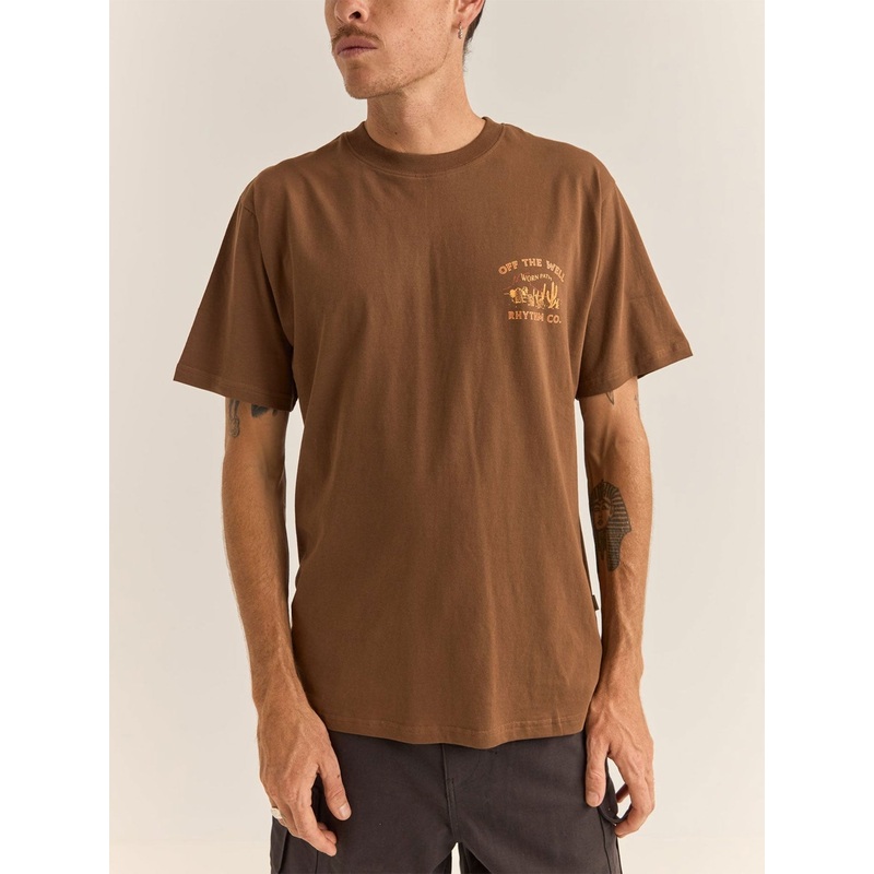 Worn Path T-Shirt|SM|MED|LRG|XL|XXL|CHOCOLATE|SEA BLUE