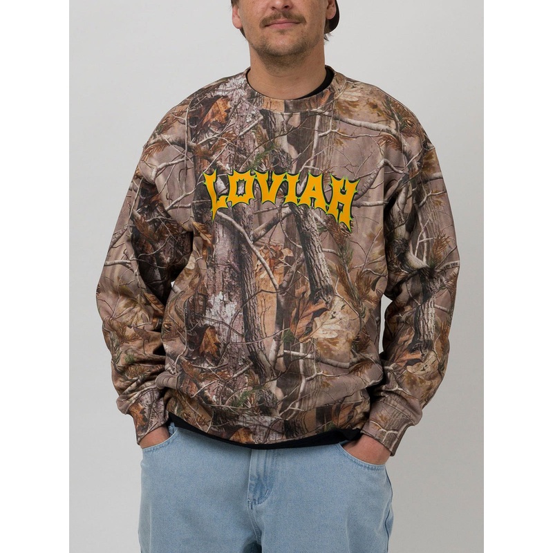 Spiky Camo Tree Crewneck Sweatshirt