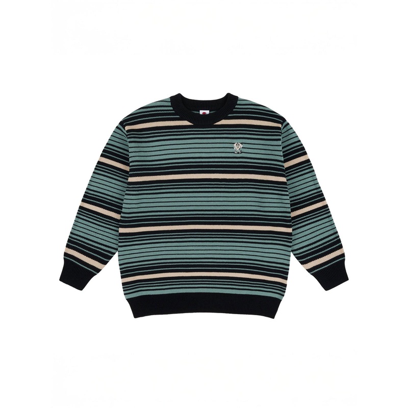 Striped Sweater|SM|MED|LRG|XL|XXL|CREAM/BLACK