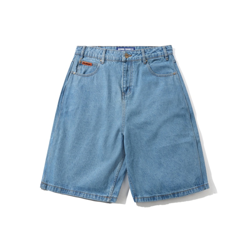 Baggy Denim Shorts|28|30|32|34|WASHED INDIGO