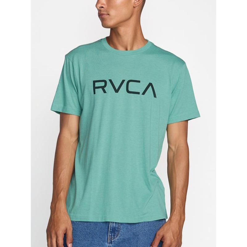 Big Rvca T-Shirt|MED|LRG|BOTTLE GREEN (BTG)|LILAC (LIL)
