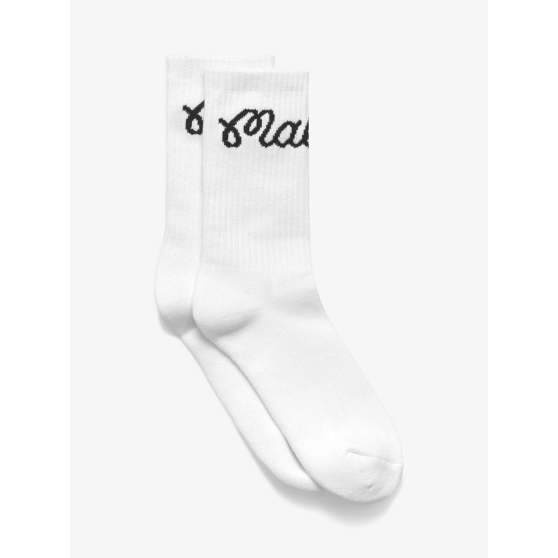 Bon Script Socks|O/S|GREEN|NAVY|WHITE