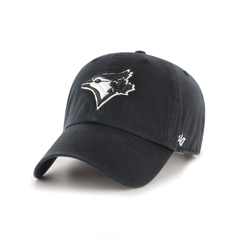 Clean Up Black/White Emb Toronto Blue Jays Strapback Hat