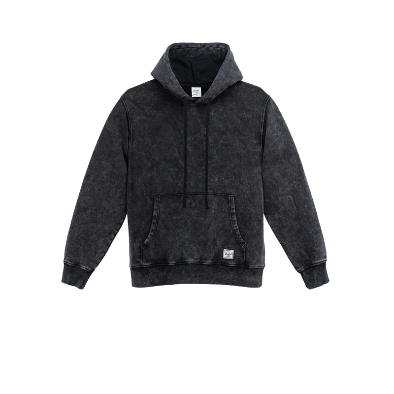 Acid Wash Classic Zip Hoodie|MED|LRG|BLACK (00001)