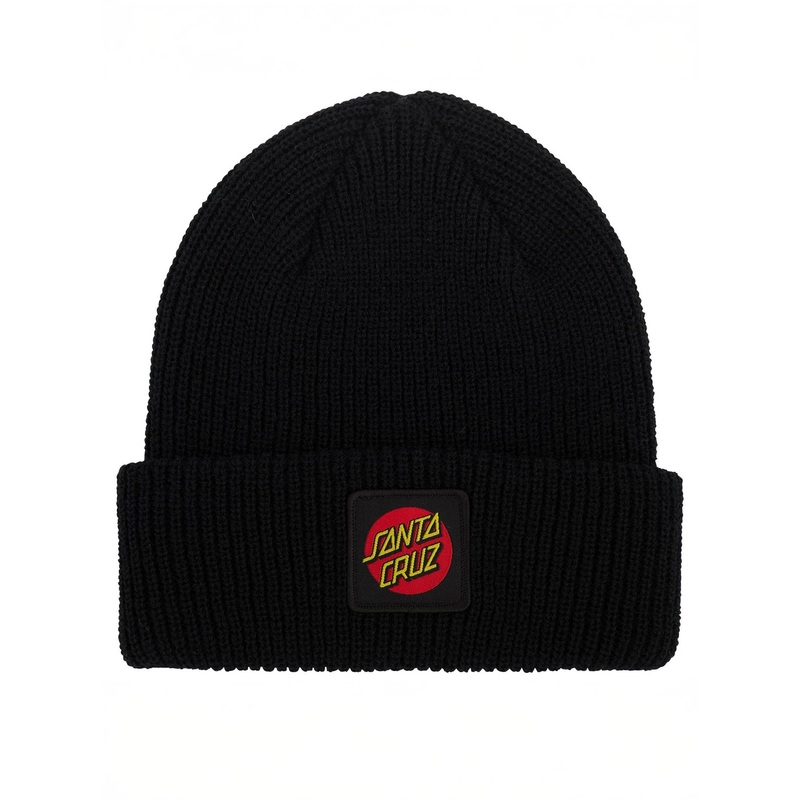 Cruz Label Beanie|O/S|BLACK|SAFETY ORANGE