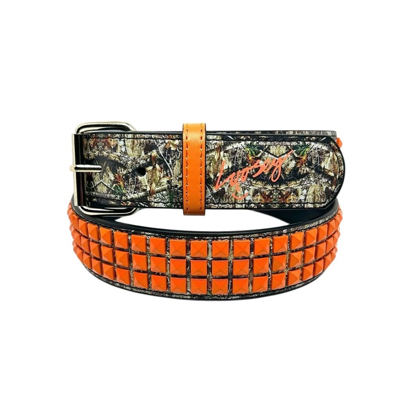 Camo Stud Orange Belt|O/S|CAMO/ORANGE