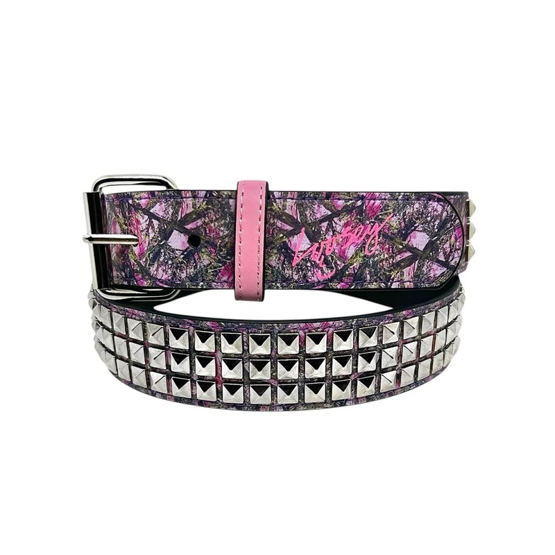 Camo Stud Pink Belt|O/S|CAMO/PINK