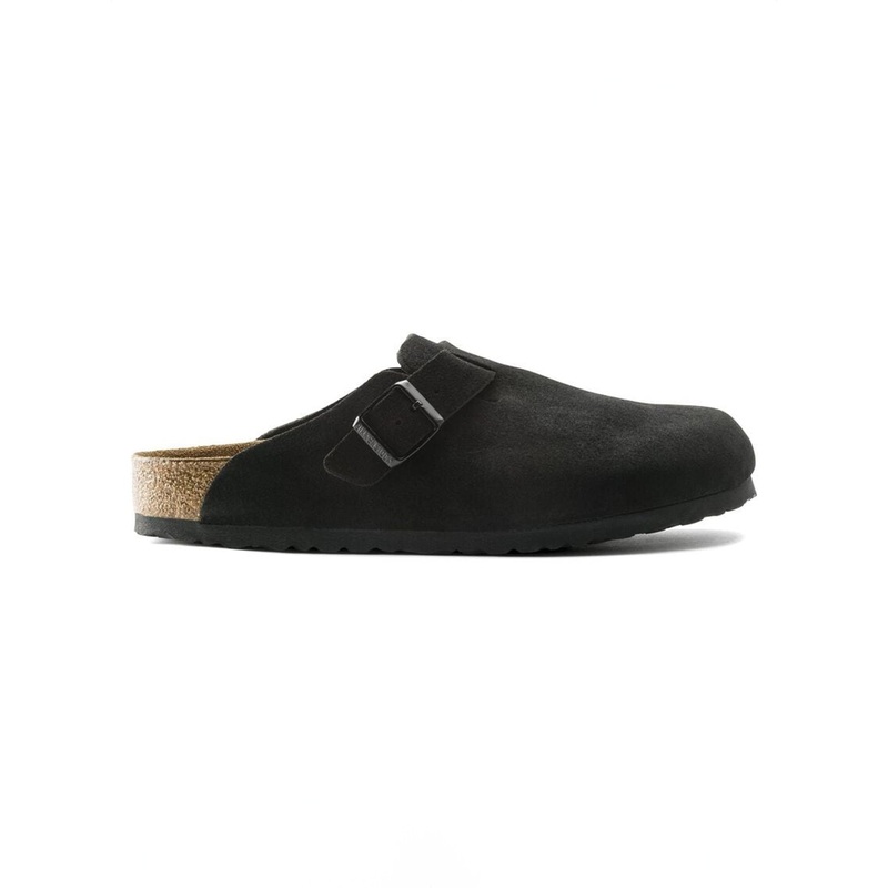 Boston Soft Footbed Suede R Black Shoes