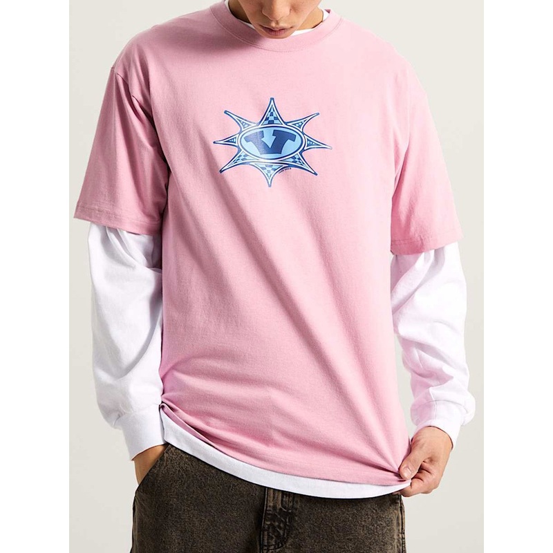 Star Checker T-Shirt|SM|MED|LRG|XL|PINK DAWN (EN7)|CANARY YELLOW (6JL)