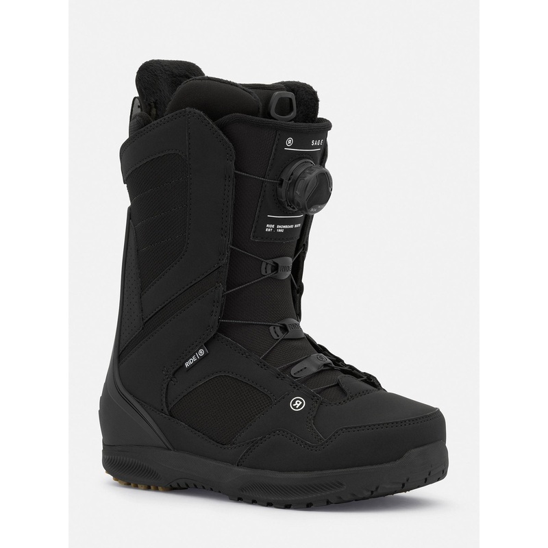 Sage Snowboard Boots (Women)|W06|W06.5|W07|W07.5|W08|W08.5|W09|W09.5|W10|BLACK