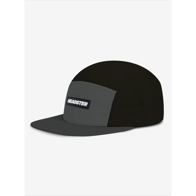 Runner Nylon 5 Panel Charcoal Strapback Hat (Kids)