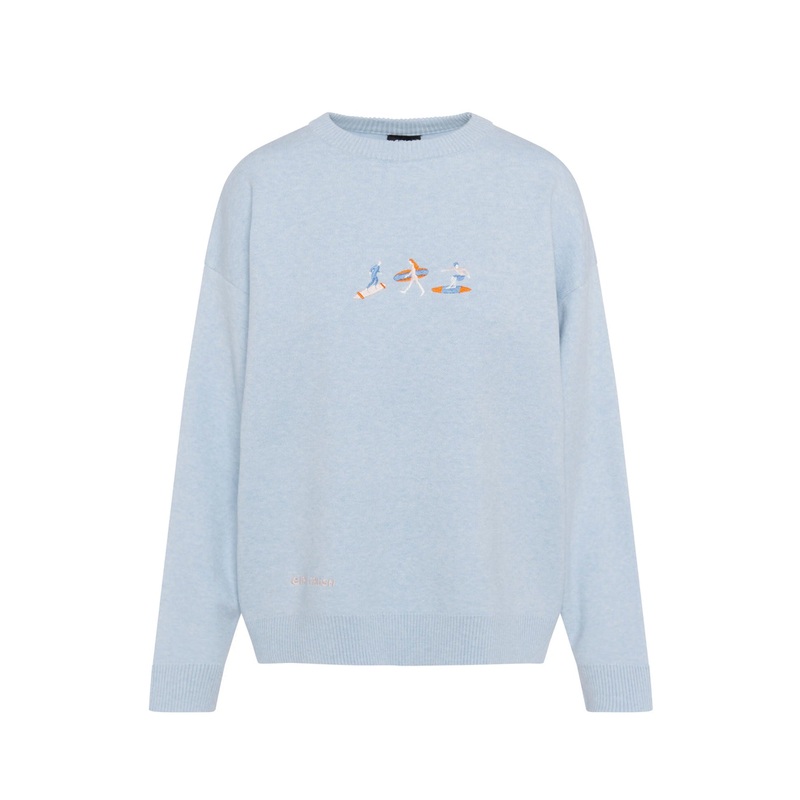 Trio Surfers Sweater|XS|SM|MED|LRG|BABY BLUE