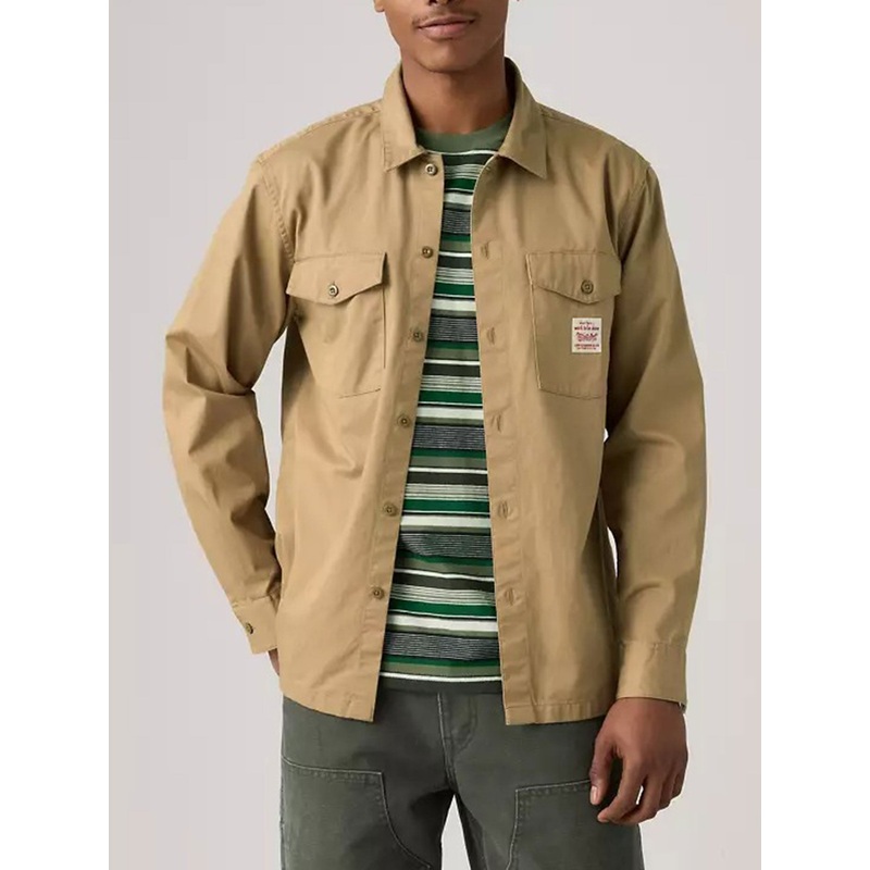 Worker Tiger’s Eye Twill Long Sleeve Buttondown Shirt