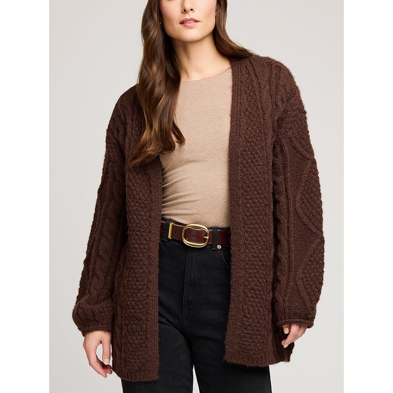 Betty Cardigan|MED|SM|CHOCOLATE|PACIFIC
