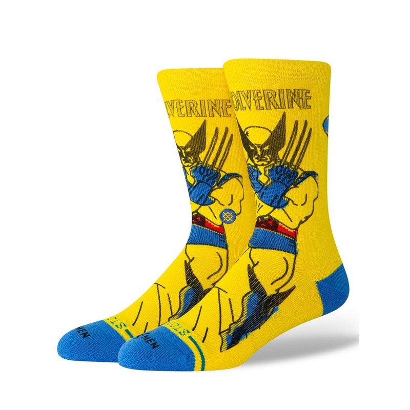 Wolverine x Marvel Socks|MED|LRG|YELLOW (YEL)