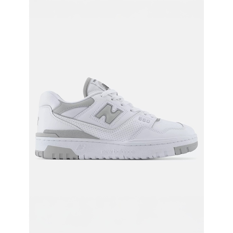 550 White/Raincloud/White Shoes