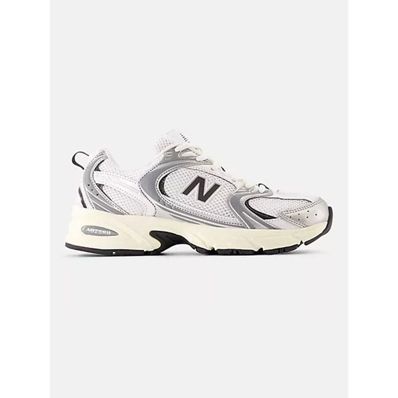 530 Metallic Silver/ Black Cement Shoes