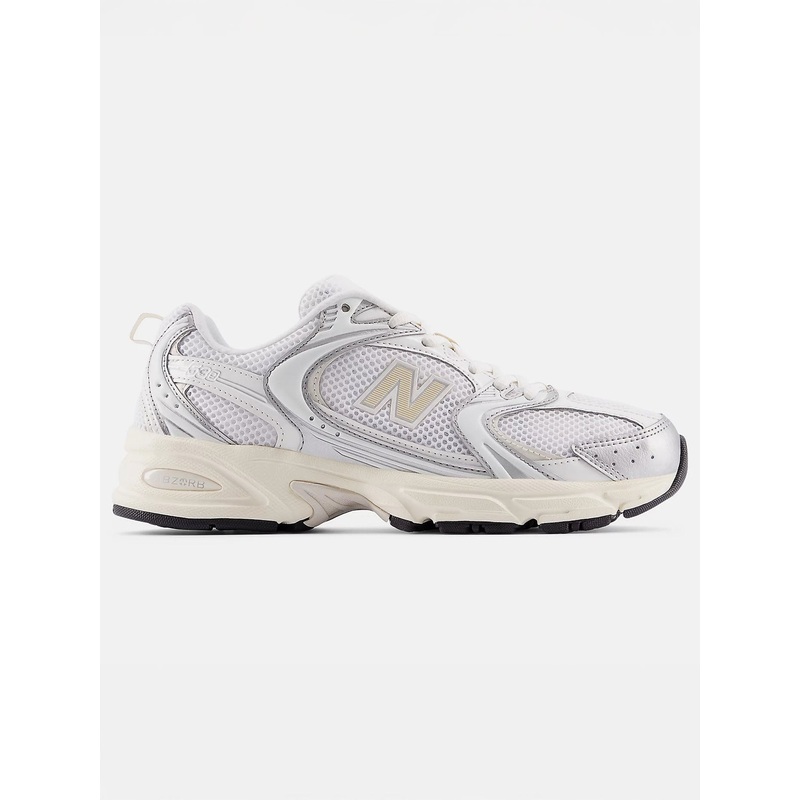 530 Silver Metallic/Linen Shoes