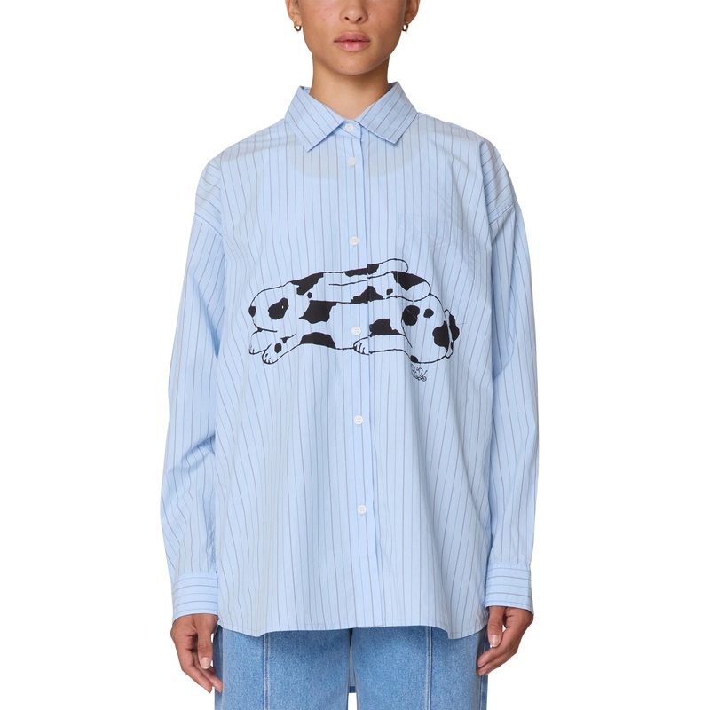 Beverly Graphic Long Sleeves Buttondown Shirt