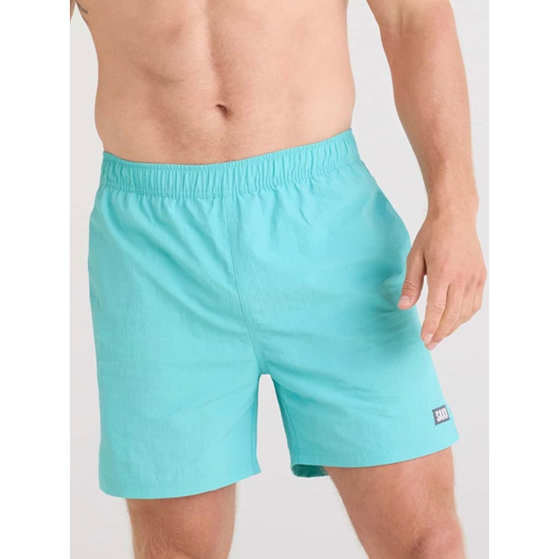 Go Coastal Volley 2-In-1 5” Turquoise Boardshorts