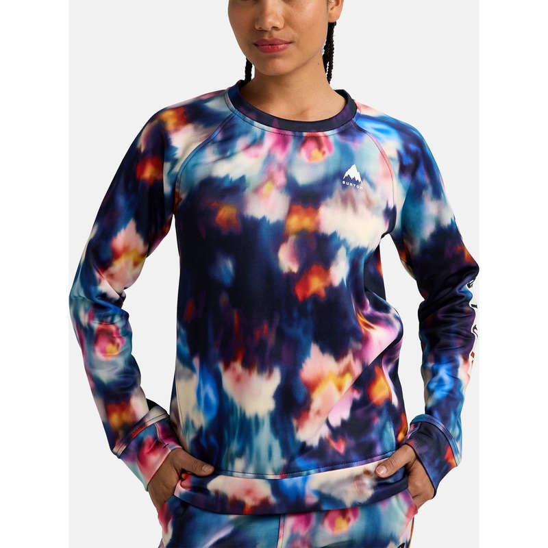 Oak Crewneck Sweatshirt|SM|MED|FLORAL BLUR (EZH)