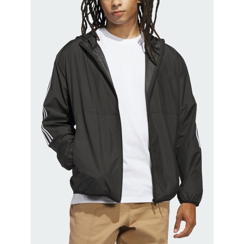 Skate Windbreaker Black/White Jacket