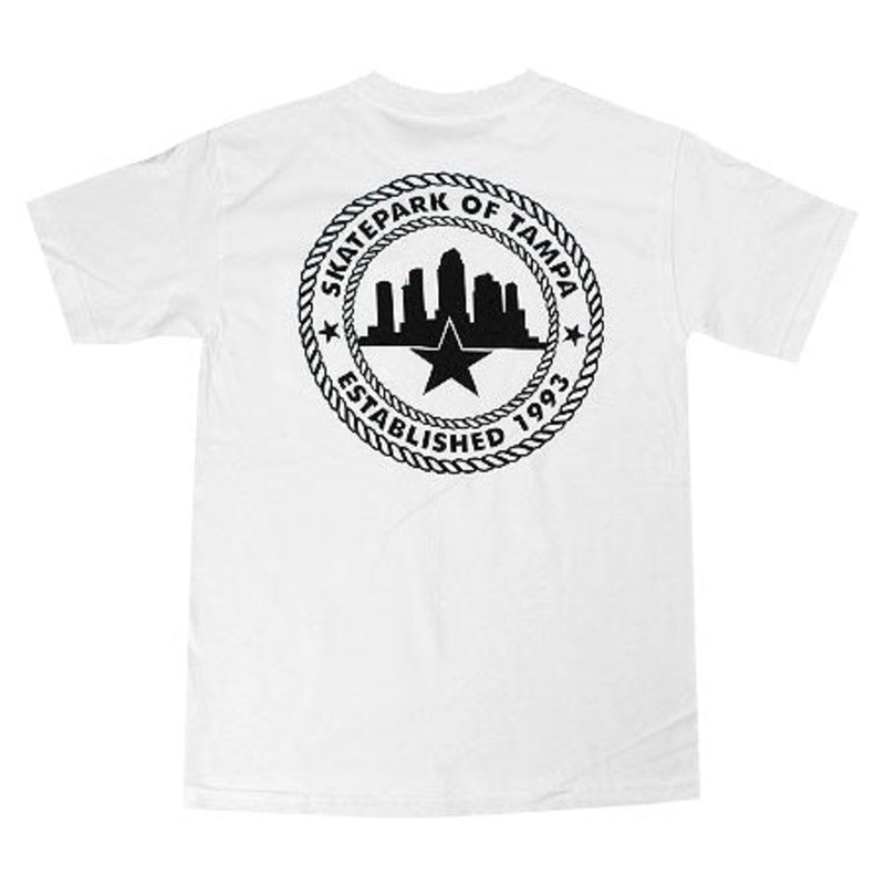 Skatepark of Tampa Rope Logo Pocket T Shirt