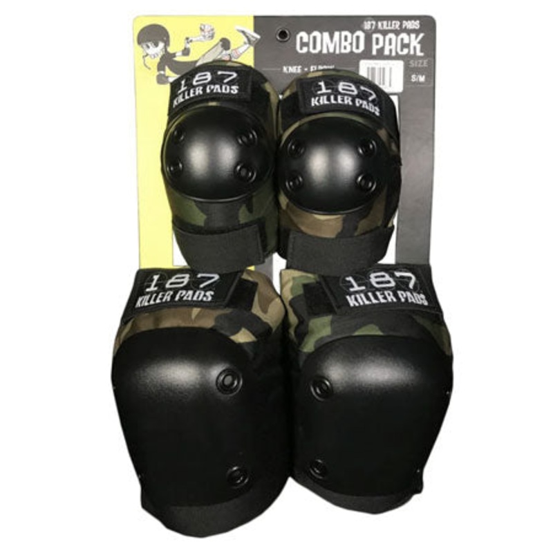 187 Killer Pads Combo Pack|Camo|Black|Red/ White/ Blue|Extra Small|Small/ Medium|Large/ Extra Large