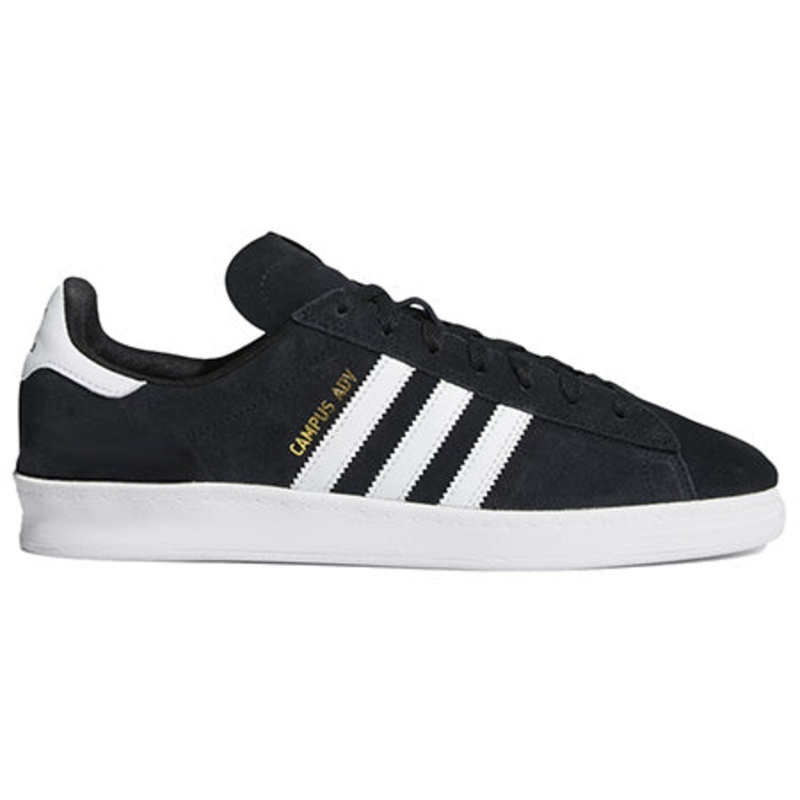 adidas Campus ADV Shoes|Core Black/ Cloud White|6|6.5|7|7.5|8.0|8.5|9.0|9.5|10.0|10.5|11.0|11.5|12.0|13.0