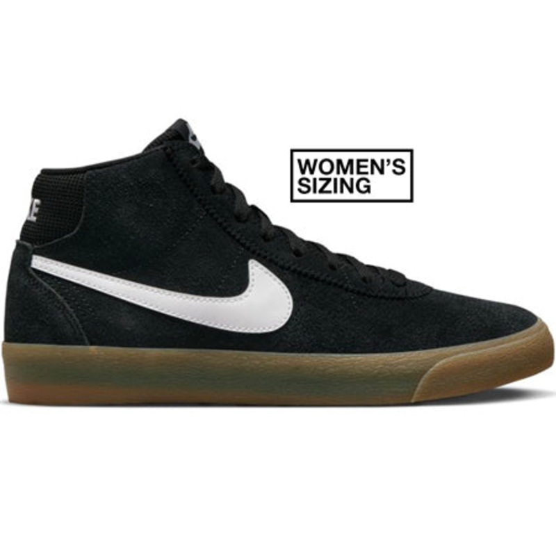 Nike SB Bruin Hi Womens Shoes|Black/ White-Black-Gum Light Brown|Black/ White-Black|4|4.5|5|5.5|6|6.5|7|7.5|8|8.5|9|9.5|10|10.5|11|11.5|12|13|14|15