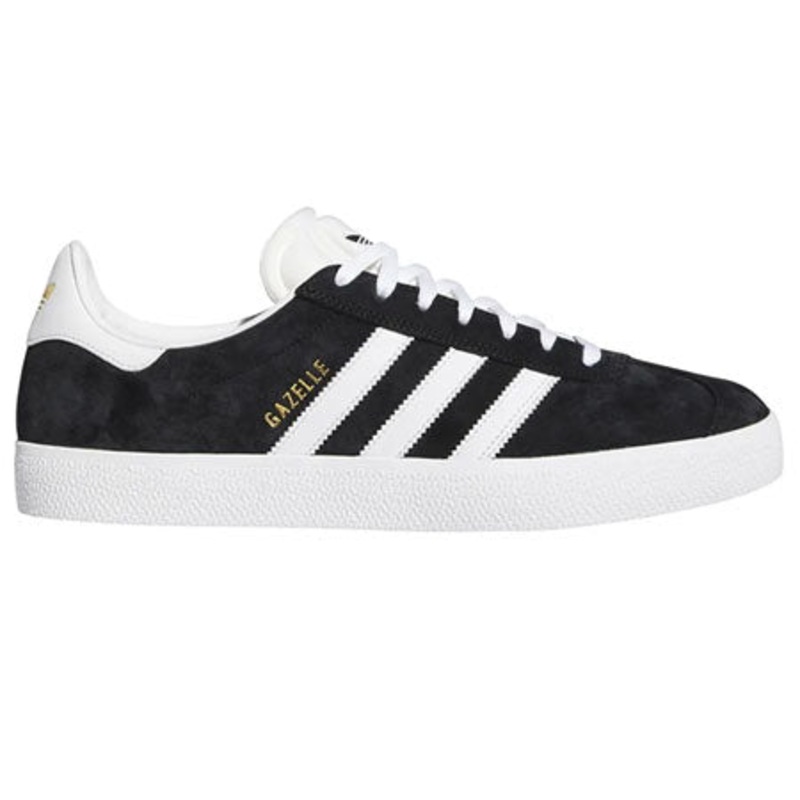 adidas Gazelle ADV Shoes|Core Black/ Footwear White/ Gold Metallic|7|7.5|8|8.5|9|9.5|10|10.5|11|11.5|12|13