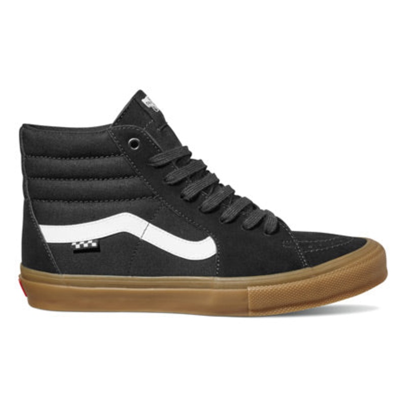 Vans Skate Sk8-Hi Shoes|Black/ Gum|Black/ White|Black/ Black|Navy/ White|7.0|7.5|8.0|8.5|9.0|9.5|10.0|10.5|11.0|11.5|12|4.0|6.0|6.5|13|12.0|13.0|4.5|5.0|5.5|6